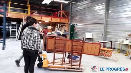 Ouverture de la recyclerie « La Rênoverie » à Amberieu