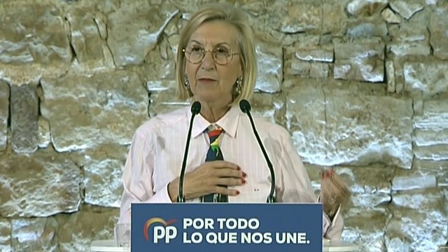 Rosa Díez pide el voto para Pablo Casado