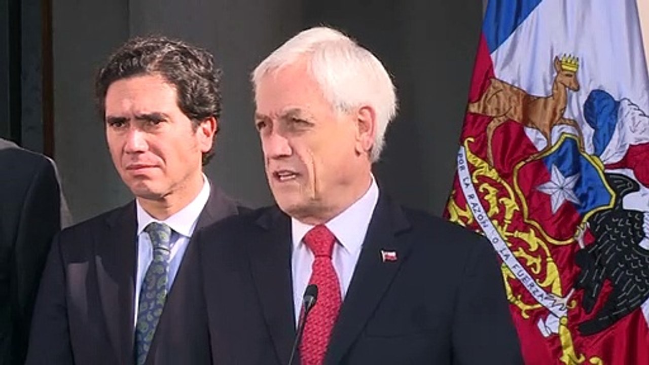 Chile investigará "uso excesivo" de fuerza ante denuncias de violaciones de DDHH, asegura Piñera