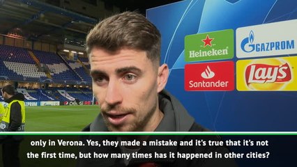 Former Verona star Jorginho saddened by racial controversy