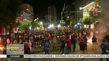 Bolivia: grupos violentos de oposición generan disturbios en La Paz