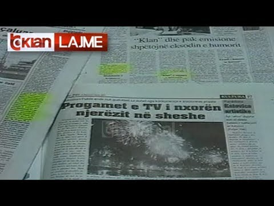 Gazetat për programin e Vitit të Ri në Tv Klan -  (5 Janar 2000)