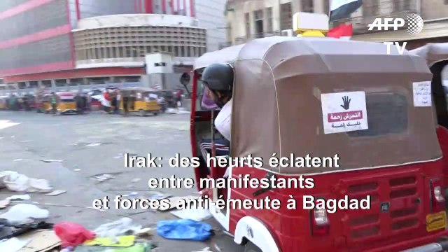 Irak: des heurts éclatent entre manifestants et forces anti-émeute à Bagdad