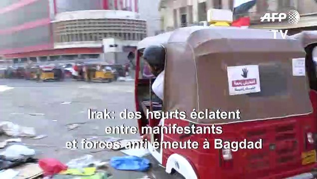 Irak: des heurts éclatent entre manifestants et forces anti-émeute à Bagdad