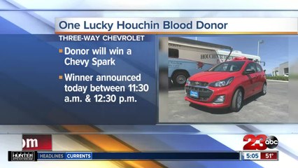 One Lucky Houchin Blood Donor will Win Chevy Spart