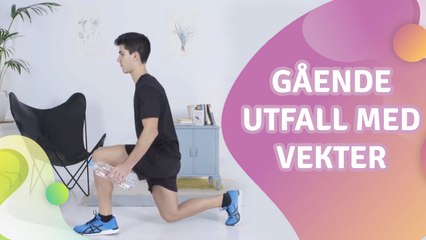 Gående utfall med vekter - Veien til Helse