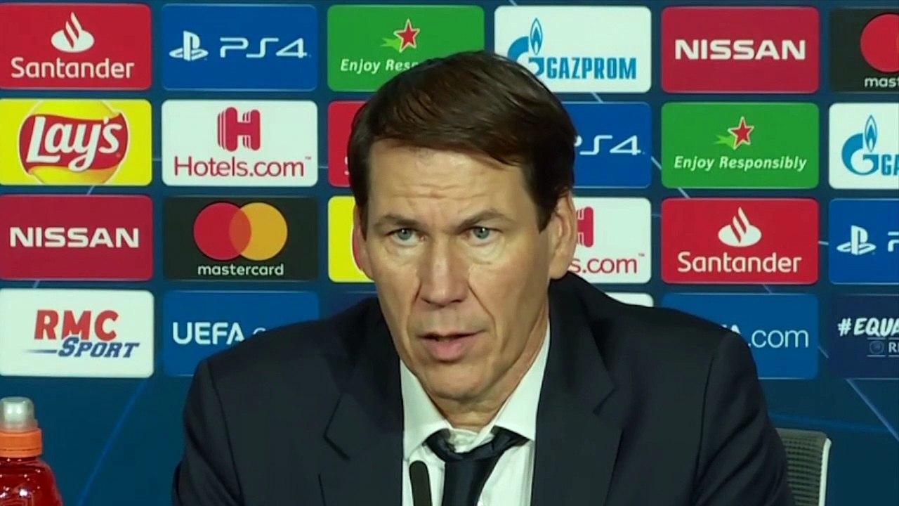 Football - Champions League - Conférence de presse de Rudi Garcia après la victoire de l'Olympique Lyonnais contre Benfica