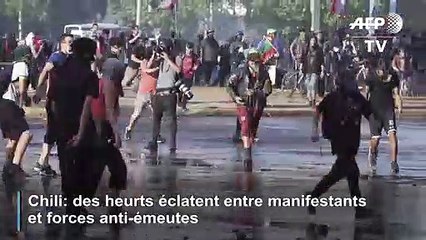 Chili: heurts entre manifestants et forces anti-émeutes