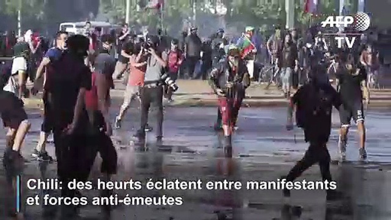 Chili: heurts entre manifestants et forces anti-émeutes