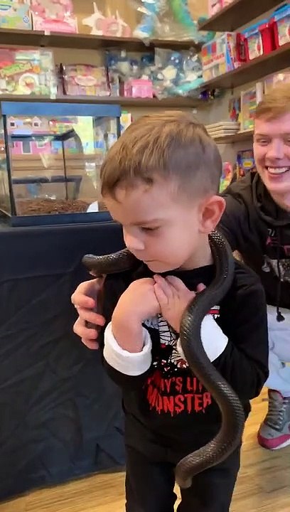 Snake Creeps This Kid Out
