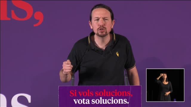 Iglesias: Sánchez está enviando un mensaje a la derecha. Cataluña puede ser una excusa para que gobiernen juntos