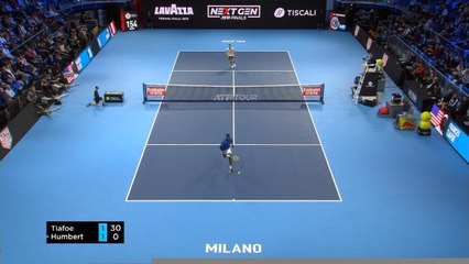 Masters Next Gen - Le coup de squash fabuleux de Tiafoe contre Humbert