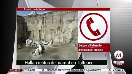 En Tultepec hallan trampas para cazar mamuts