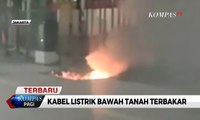 Diduga Arus Pendek, Kabel Bawah Tanah di Senen Terbakar