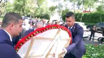Şentop, Meksiko’daki Atatürk anıtına çelenk bıraktı