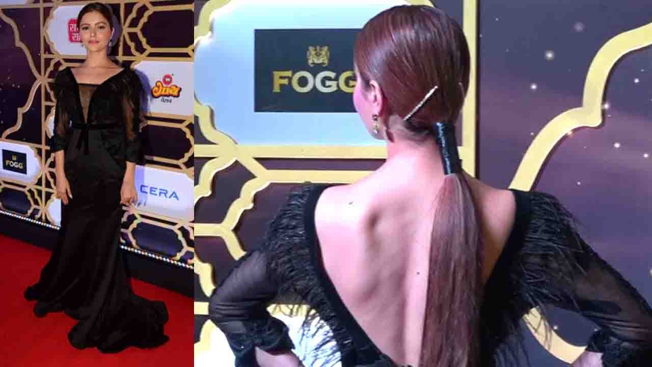 Rubina Dilaik looks super bold in News18 India Stardom Awards; Watch video | FilmiBeat