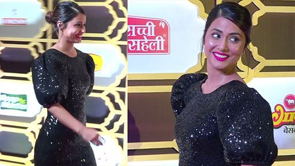 Hina Khan looks Ravishing in her black shimmery gown | Boldsky