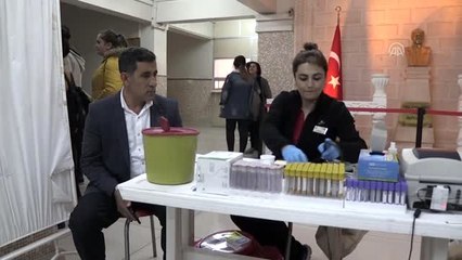 Adliye çalışanlarından kan bağışı