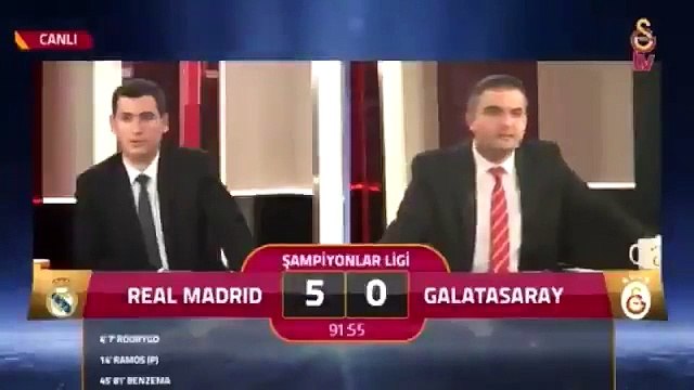 Galatasaray 6'ıncı golü yedi, GS TV spikeri yıkıldı; 5'e razıydık