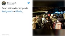 Migrants. Deux campements évacués à Paris, un millier de personnes conduites dans des gymnases
