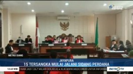 15 Tersangka Kasus Rusuh Jayapura Jalani Sidang Perdana