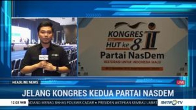 Kongres Kedua Partai NasDem Digelar di JIExpo Kemayoran