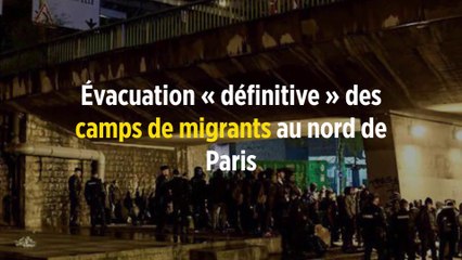 Évacuation « définitive » des camps de migrants au nord de Paris