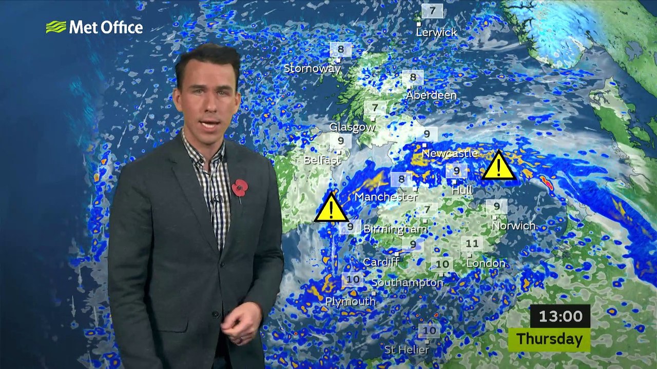 Met Office weather report - National (Thursday...