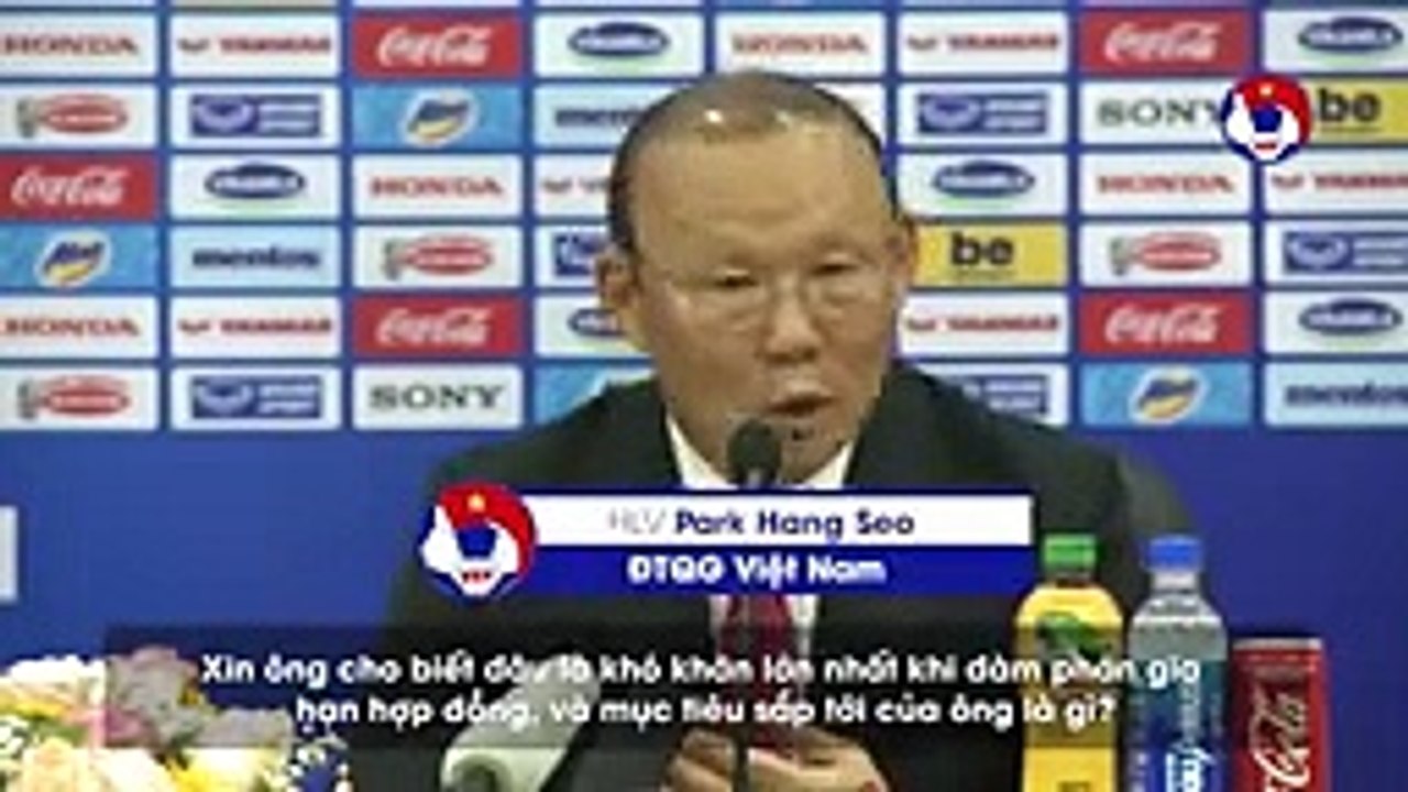 HLV Park Hang Seo tự tin về mục tiêu sắp tới của Bóng đá Việt Nam trong tương lai | VFF Channel