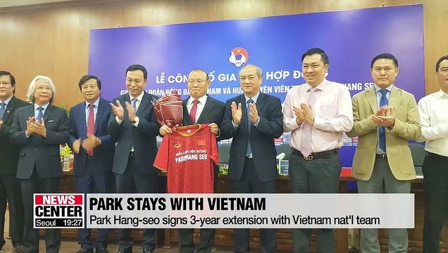 Park Hang-seo signs 3-year extension as Vietnam football team coach