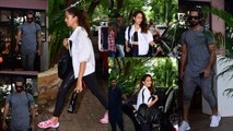 Spotted Shahid Kapoor with wife Mira at Antigravity gym in Bandra