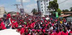 Marche du FNDC : Cellou Dalein sur l'autoroute Fidel Castro