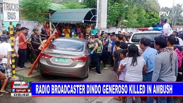 Radio broadcaster Dindo Generoso killed in ambush