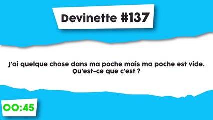 Devinette #137 : Qu'ai-je dans ma poche ?