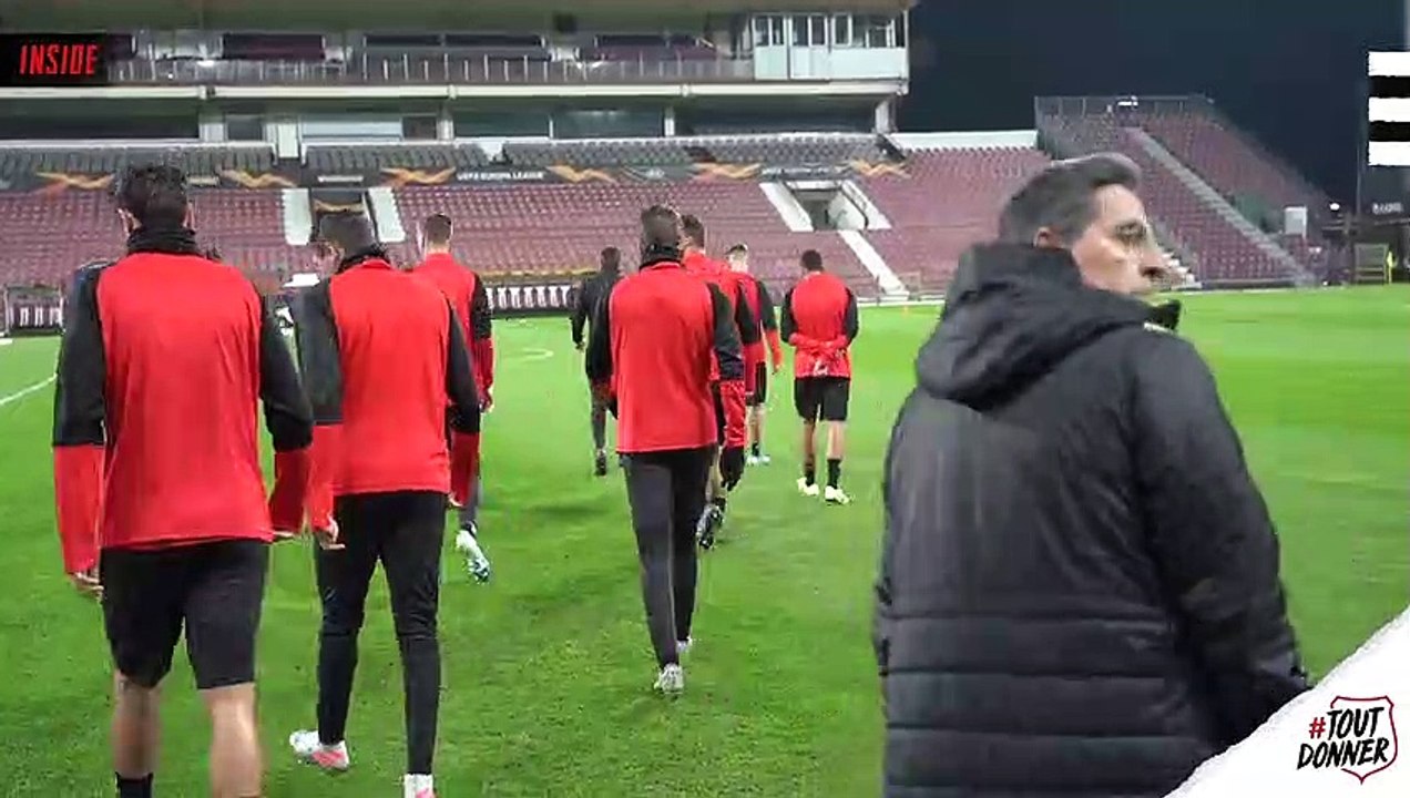 Conférence de presse et entrainement à Cluj