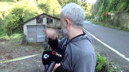 Rize’de yer altından çıkan gaz mahalleyi tedirgin etti