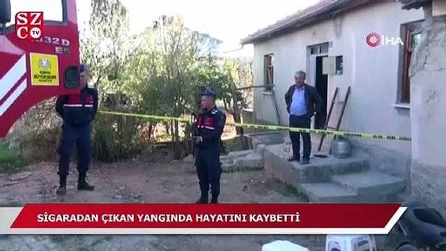 Sigaradan çıkan yangında hayatını kaybetti