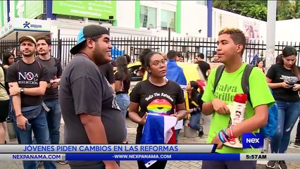 Jóvenes piden cambios en las reformas - Nex Noticias