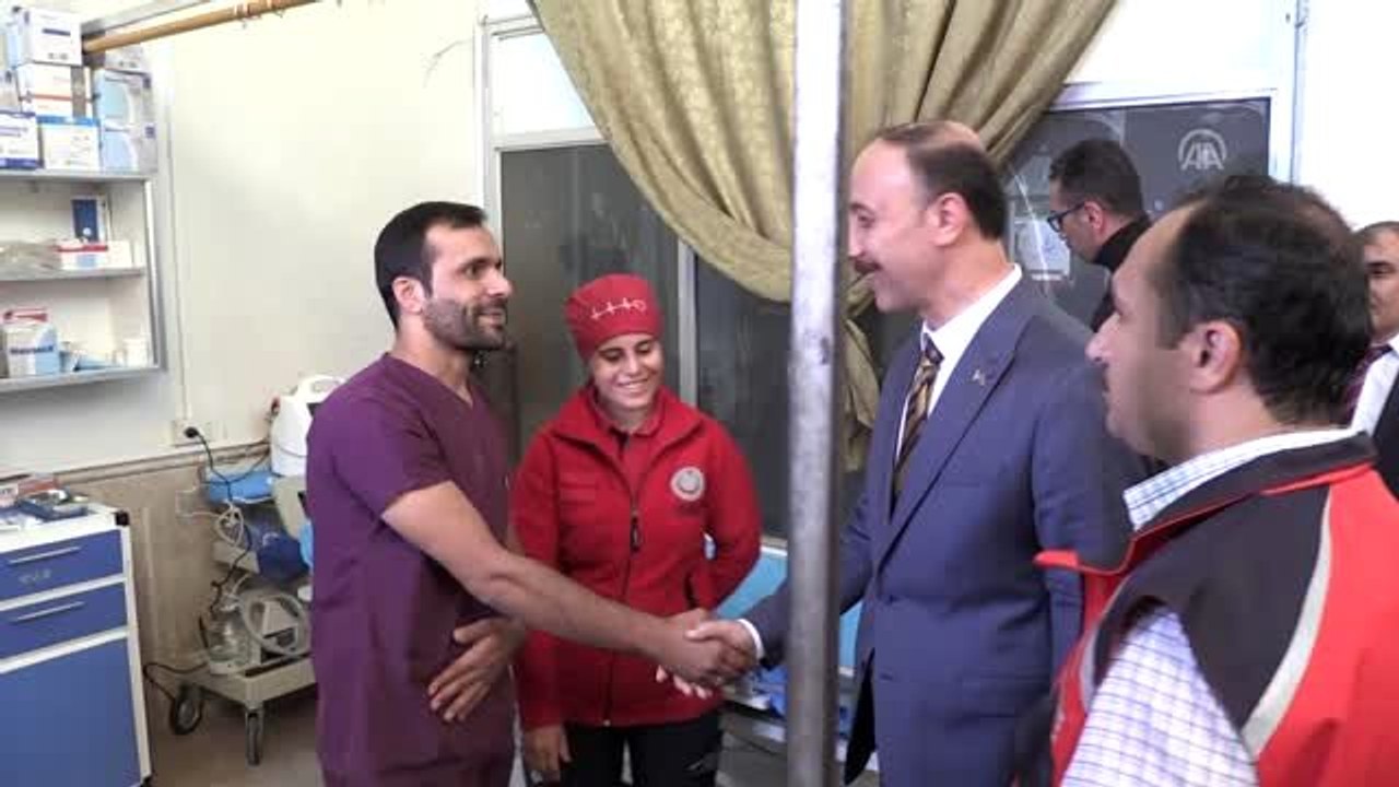 Valisi Erin ve beraberindeki heyet, Rasulayn'da incelemelerde bulundu
