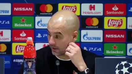 Télécharger la video: Football - Champions League - Pep Guardiola on Kyle Walker ending the game as goalkeeper... Atalanta 1 - 1 Manchester City