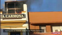 Extinguido incendio en Hostal Puerta Carmona