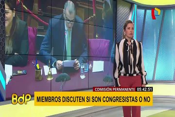Comisión Permanente debatió si son o no congresistas