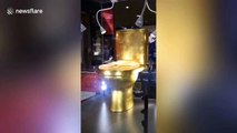 £1 million gold toilet with 40,000 diamonds displayed at 2019 China International Import Expo
