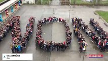 Ain / Valserhône : Les élèves du collège Saint-Exupéry forment une chaîne humaine contre le harcèlement scolaire