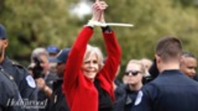 Jane Fonda Talks Her Night in Jail After Fourth Arrest in D.C. | THR News