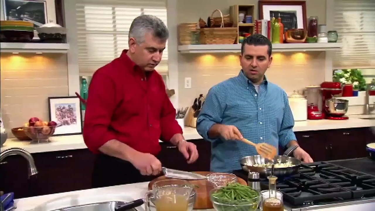 Mediterraner Salat aus grünen Bohnen