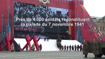 Russie: reconstitution historique d'un défilé militaire de 1941 sur la place Rouge