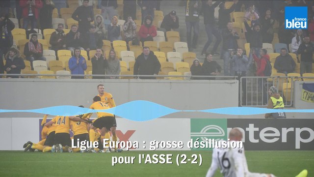 Ligue Europa : grosse désillusion des Verts en Ukraine (2-2)