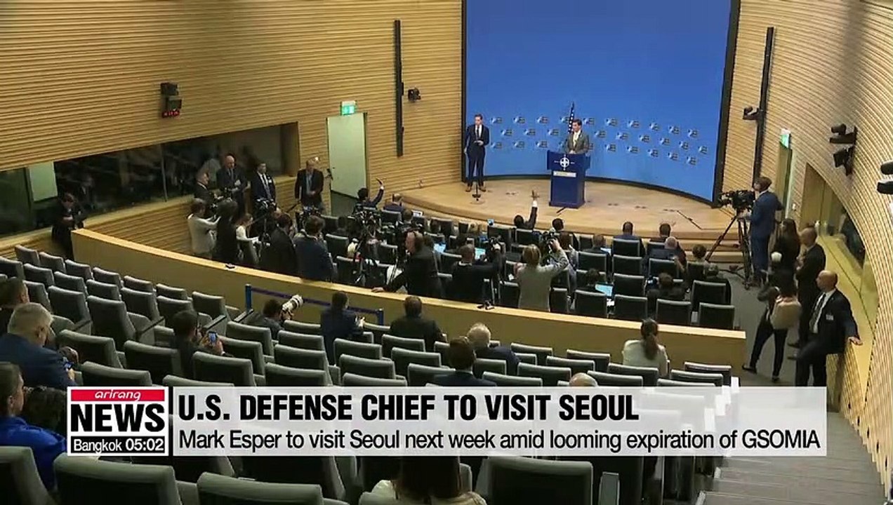 U.S. Defense Secretary Mark Esper to visit S. K...