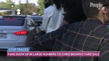 Chris Brown Holds Massive Yard Sale at Los Angeles Home Bringing in Hundreds of Fans